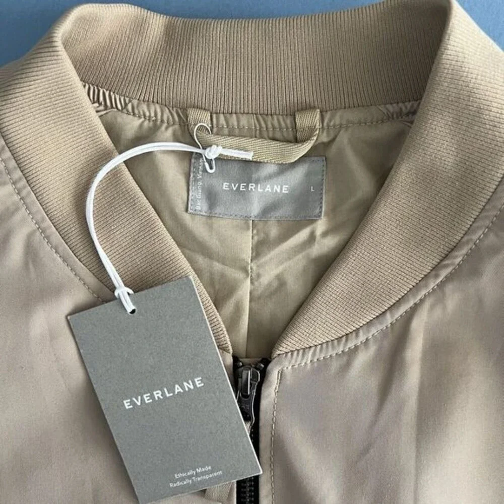 NWT Everlane Uniform The Bomber‎ Trench Coat Khaki Mens Jacket